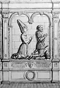 Angelle Courtet et Anger de Brie, mort en 1381.