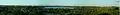 Panorama sur le lac de Maine de la croix de Maine.