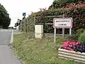 Entrée de l'agglomération.