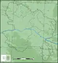 Carte topographique de la province d'Anjou avec les sénéchaussées en 1789.