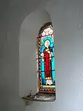 Vitrail droit : saint Saint-Étienne