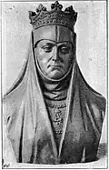 Buste d'Anna Jagellon dans la cathédrale du Wawel de Cracovie.