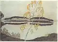 Deux îles et un bouleau, 1908