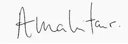 signature d'Anna Wintour