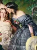 Anne-Ève Mortier de Trévise dépeinte dans le tableau (détail)