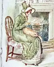 Anne Elliot vue par C. E. Brock (1909).