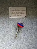 Plaque commémorative apposée au n° 14.