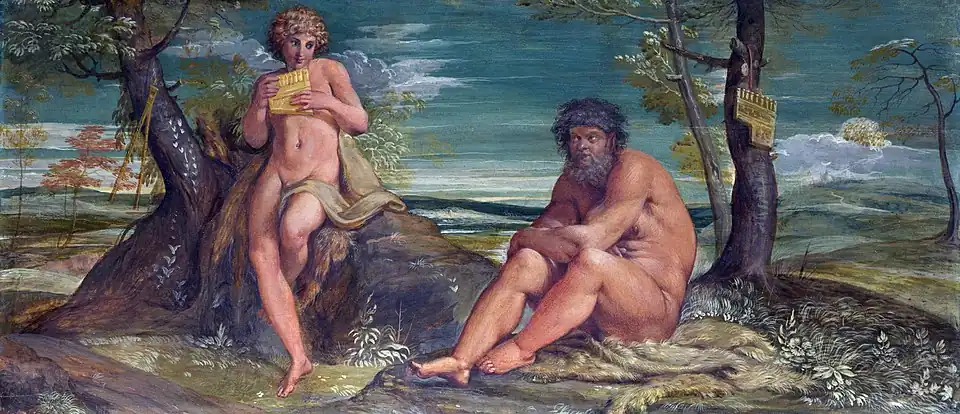 «Марсий и Олимп». Аннибале Карраччи. Ок. 1590-х гг. Лондонская национальная галерея