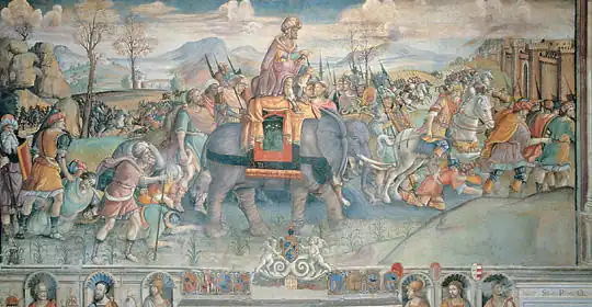 Jacopo Ripanda, Hannibal franchissant les Alpes (vers 1510).
