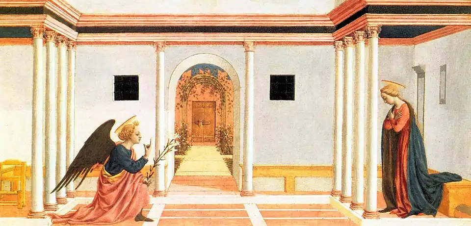 Domenico Veneziano : L'Annonciation