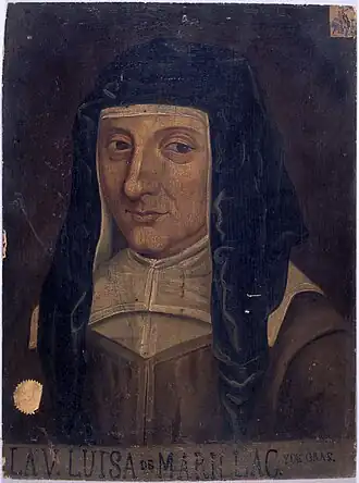 Portrait de sainte Louise de Marillac (v. 1660).