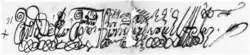 signature d'Anthème IV de Constantinople