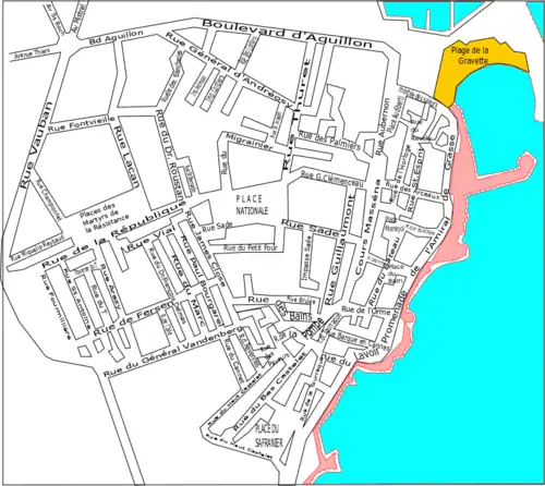Antibes, la vieille ville.