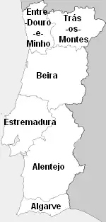 Description de l'image Antigas Provincias Portugal.png.