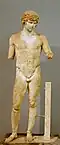 Statue d'Antinoos héroïsé, IIe&nbsp;siècle de notre ère. Marbre. H. 1,80&nbsp;m. Musée archéologique de Delphes