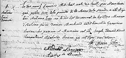 Acte de baptême d'Antoine Emé Dorrion. 19 janvier 1818. Paroisse Sainte-Anne-de-la-Pérade de la ville de Sainte-Anne-de-la-Pérade.