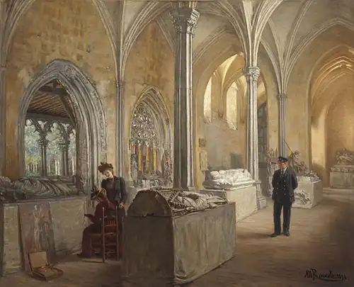 Antoine-Marie Roucole, La Salle capitulaire au musée des Augustins (1894).