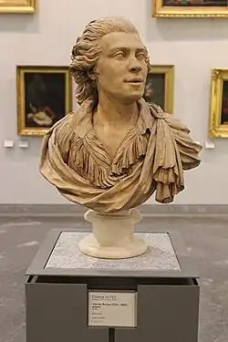 Clément Jayet, Antoine Berjon (1754-1843), peintre (1788), terre cuite, musée des Beaux-Arts de Lyon.