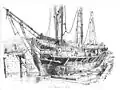 Merchant Ship refitting Navire Marchand en Radoub