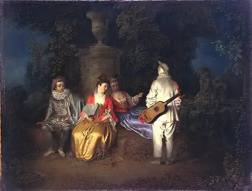 La Partie carrée, v. 1713, San Francisco, musée des beaux-arts.
