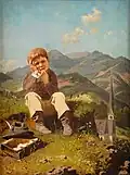 Petit garçon faisant l'école buissonnière, 1885