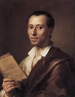 Mengs, Portrait de Johann Joachim Winckelmann, 1762, Metropolitan Museum of Art