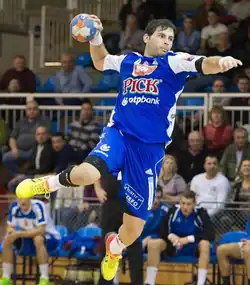 Sous le maillot du SC Pick Szeged en 2015.