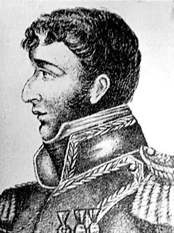 Antonio González Balcarce, directeur suprême des Provinces Unies du Río de la Plata, armée auxiliaire et combinée du Pérou