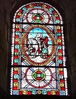 Vitrail représentant Saint Martin.
