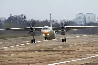 Vue de l'avion.