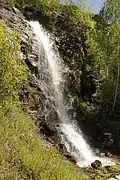 La cascade du Papillon (Pépéroudata)au bord de la route E871