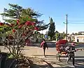Cyclo-pousse, Rue Joffre.