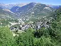 Vue du village d'Anyós.