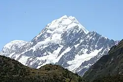 Vue du Mont Cook et du Mont Hicks