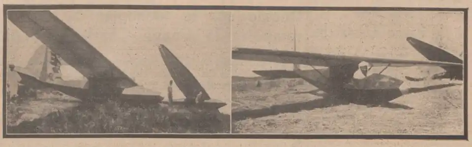 Les deux planeurs M-5 sur la crête - Les Ailes, n° 792, août 1936.