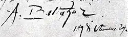 signature d'Apcar Baltazar