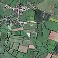 Photo aérienne de la campagne normande