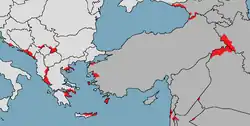 Aire de répartition du Mulot rupestre