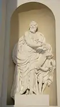 Statue de l'apôtre saint Matthieu.
