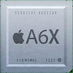 Description de l'image Apple A6X chip.jpg.