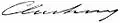 Signature de Caleb Cushing