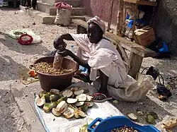 Vente d'arachides.