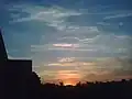 Coucher de soleil sur le quartier UTA à Arad