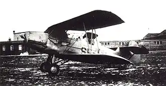 Vue de l'avion.