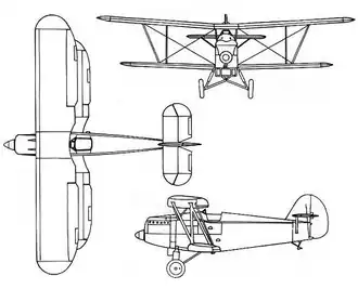 vue en plan de l’avion