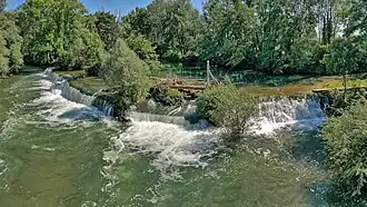 La portière à radeaux du moulin de Toussaint.