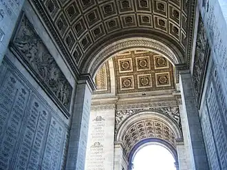 Voûtes des grandes et petites arcades.