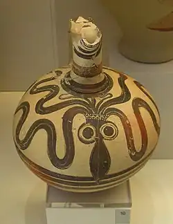 Cruche à bec avec pieuvre, Berbati, tombe à chambre III, 1350-1300 av. J.-C.