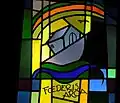 Arche de Noé. Vitrail de Bonaventure Fieullien (1959)