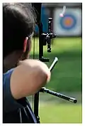 Tir sur cible en extérieur.
